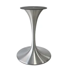 High quality trumpet brush stainless steel table base