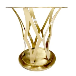 Nordic Table Legs Industrial Metal Furniture Feet Heavy Duty Luxury Design Golden Electroplated Table Feet Factory Price