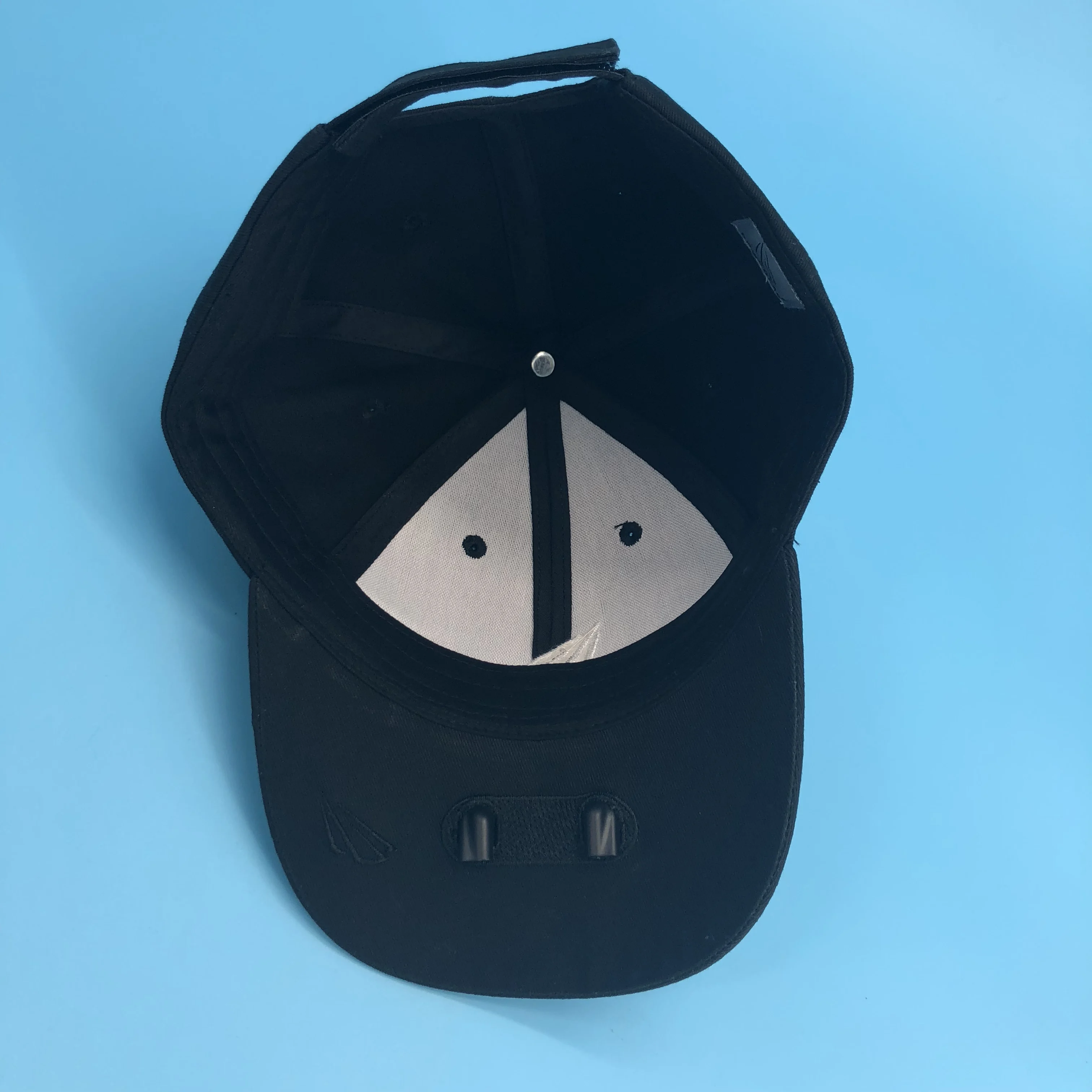 Amazon Hot Sale custom embroidery logo Black Baseball LED Light golf Cap for Camping,Running and Fishing