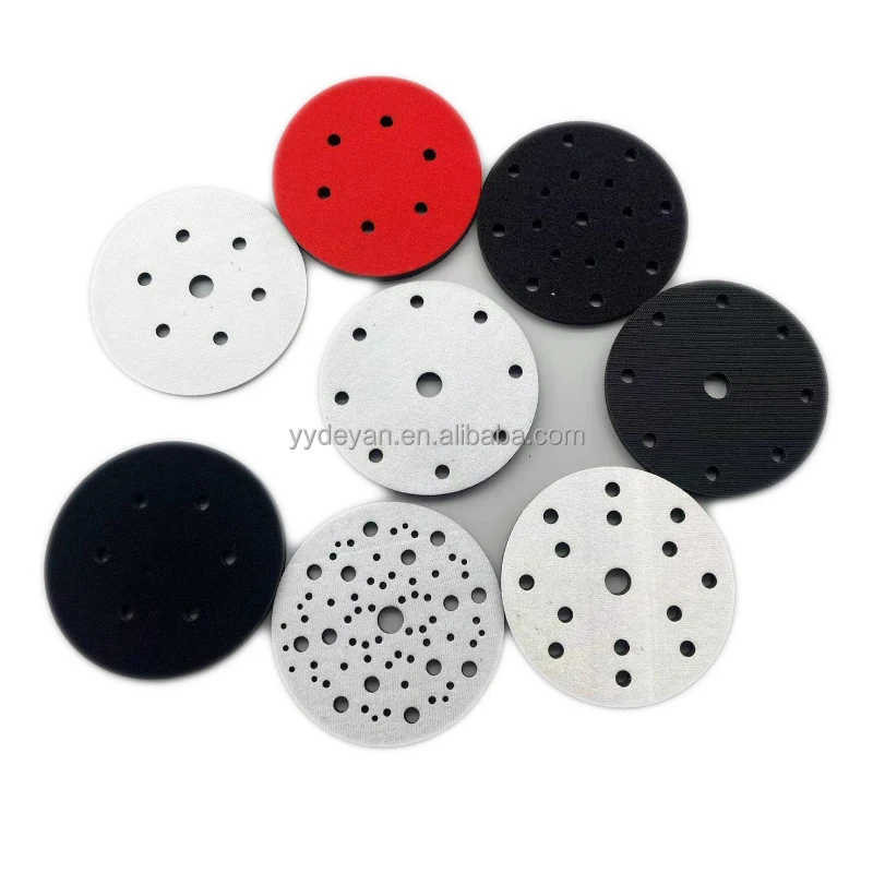 Factory 6 inch 150 mm 10 mm 5 mm 3 mm hook  interface pad and saver pad sanding disc