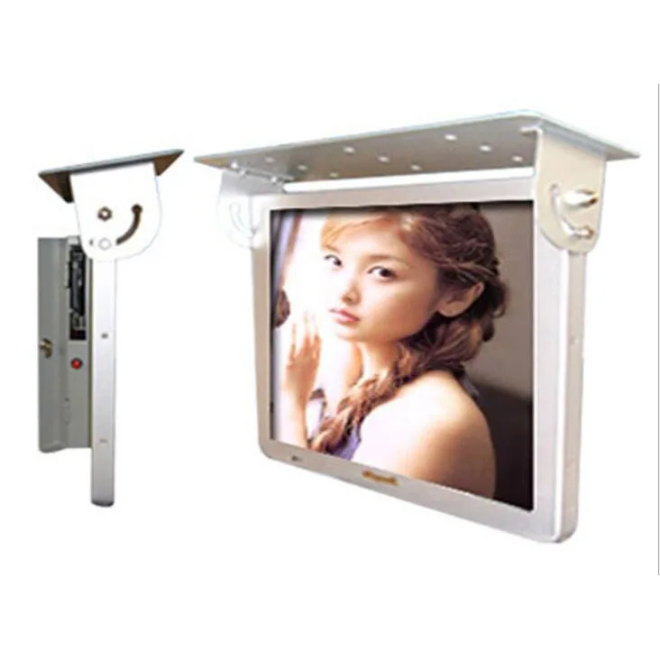 24 inch LCD bus monitor digital loop video AD player with VGA DVI HDM1 input