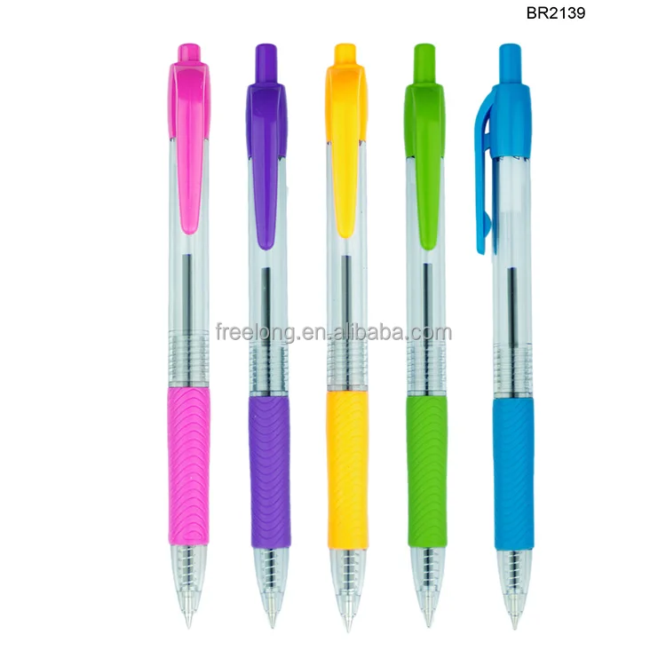 
Luxury Comfortable Grip Light Retractable Ball Pen Refill Ballpoint Writing Solid Colored Plastic Multifunction Ballpoint Pen 