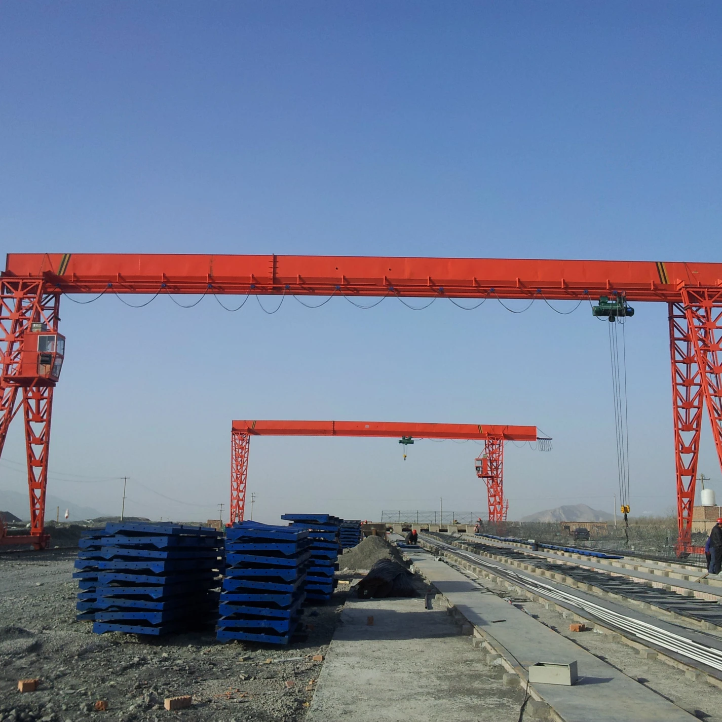 Steel Box Type Single Beam Gantry Crane With Cable Hoist Mh Type Gantry Crane Price
