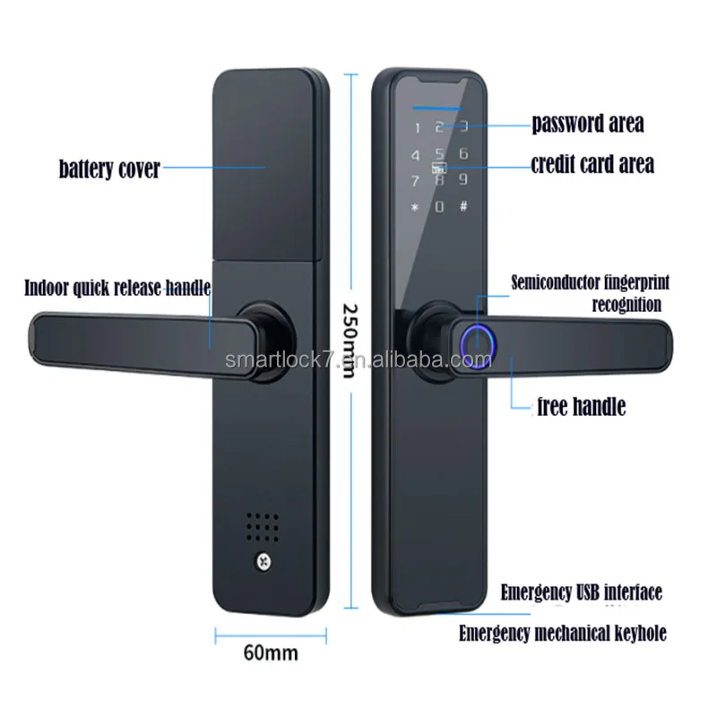 Apartment Rental Hotel Digital Door Safe Wooden Box Lock Smart With Tuya TThotel SDK App