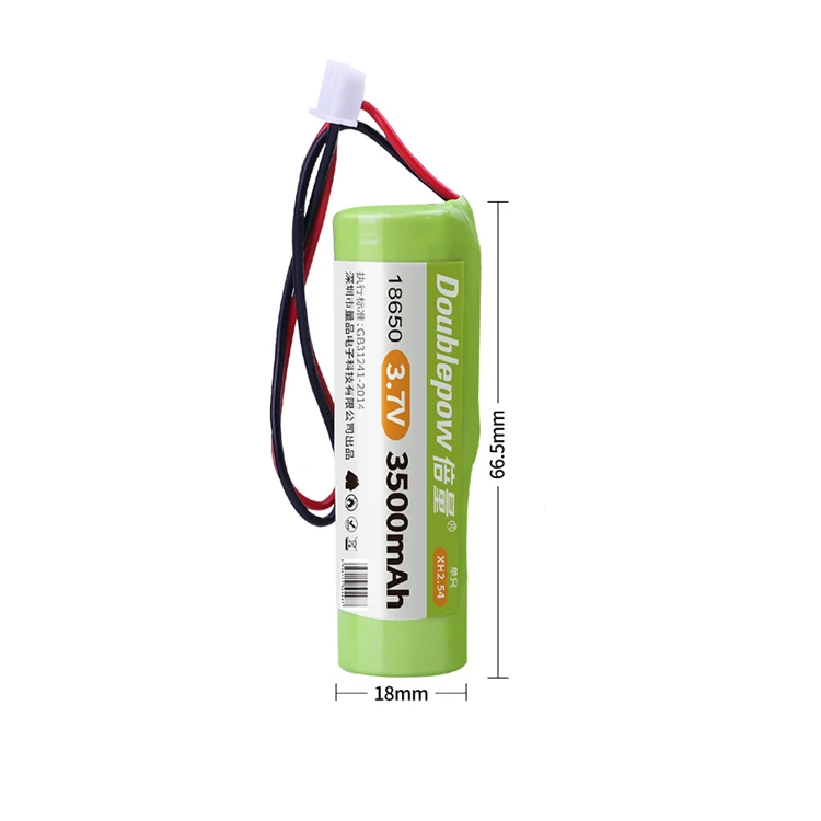 Doublepow 3500mAh 18650 литий-ионный аккумулятор 3 7 V PCB Защищенный объемный с проводами