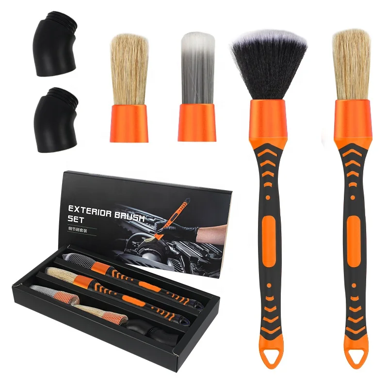 Detailing Brush Set car wash Brush Cleaning Tools for Cleaning Vehicle Interior, Exterior Trim Rims car Engine Dashboard Leather