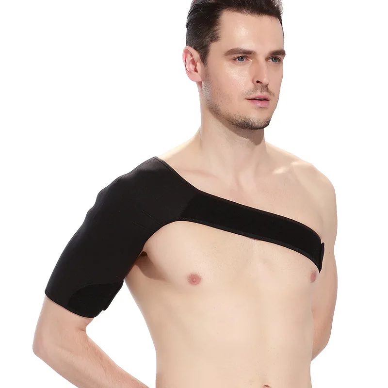 Adjustable breathable shoulder stability support brace for shoulder protection strap