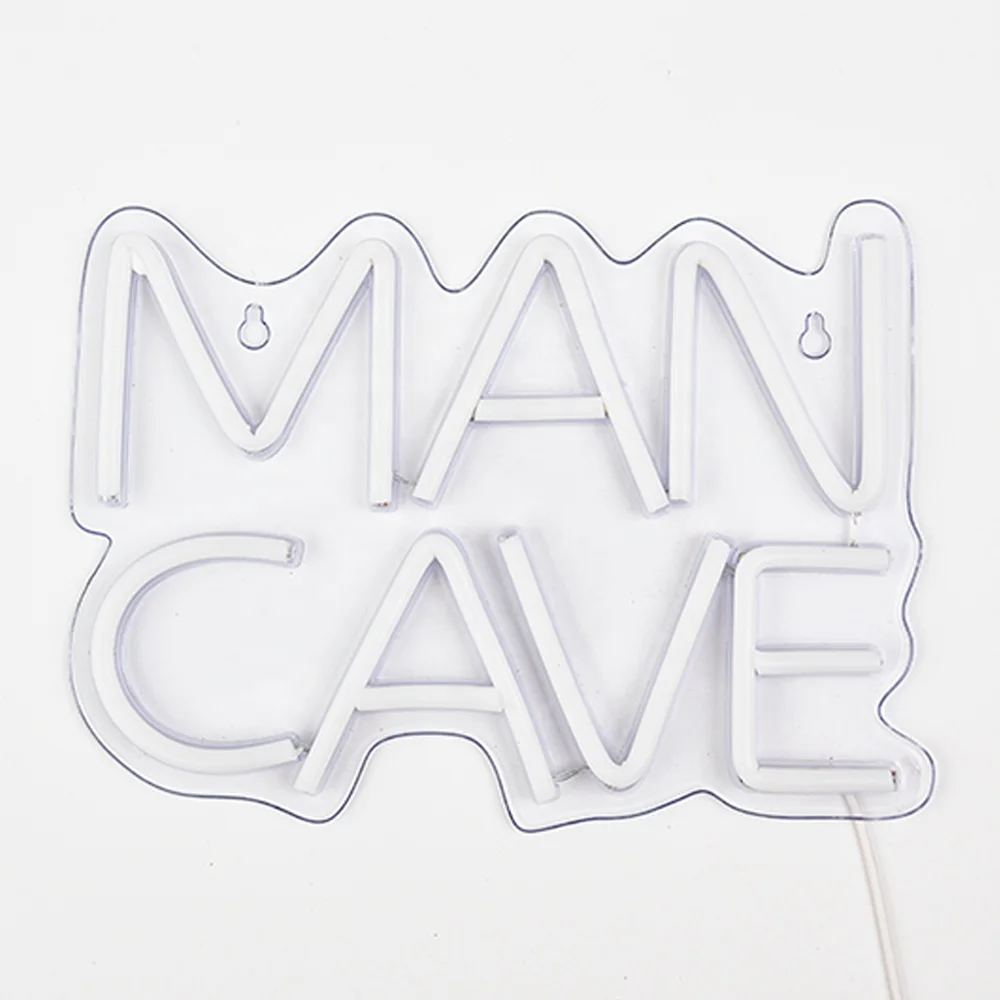 Man Cave Neon Sign for Man Cave Garage Decor LED Neon Light Tools with  USB Powered  for Teen Boy Room Decor LED Game Wall Decor