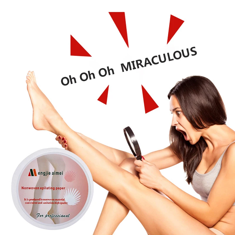 new style 2021 Hair removal body disposable cotton non-woven paper hair removal wax strip roll