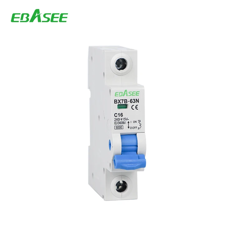 EBASEE высокое качество 6KA BX7B-63N 1P 2P 3P 4P MCB