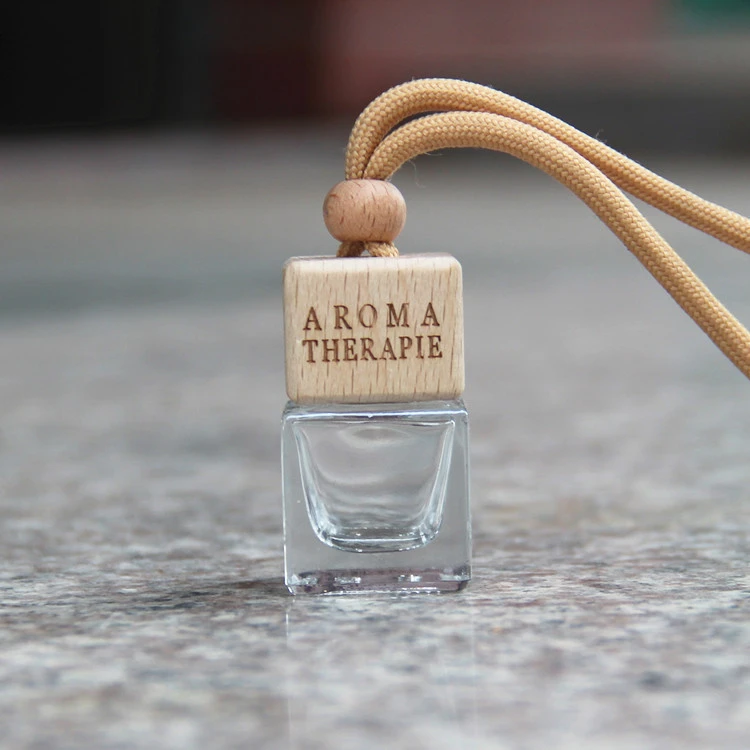 Car Air Perfume Bottle for Essential Oils Diffuser Air Freshener Pendant Bottle Gourd Shaped Empty Glass Bottle