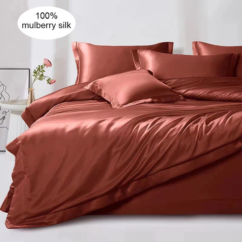 Luxury Soybean Silk Floss Microfiber Quilt Set Organic Cotton Bedding Quilts Duvet Set