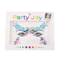 Acrylic Rhinestone Tattoo Face Stickers Face Jewels Tattoo Crystal Tears Gem Tattoo Stickers For Face