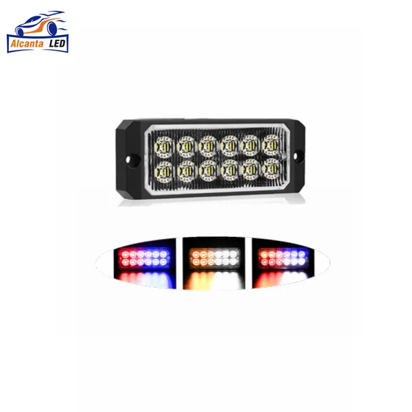 Universal 12LED Car Truck Emergency Beacon Warning Hazard Flash Strobe Light Bar Car Light DC 12-24V For Car Van Truck ATV UTV