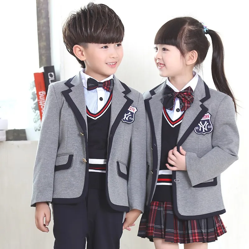 Nicole Hot Sale Kindergarten School Uniform Korean Winter School Girls Uniform Pictures