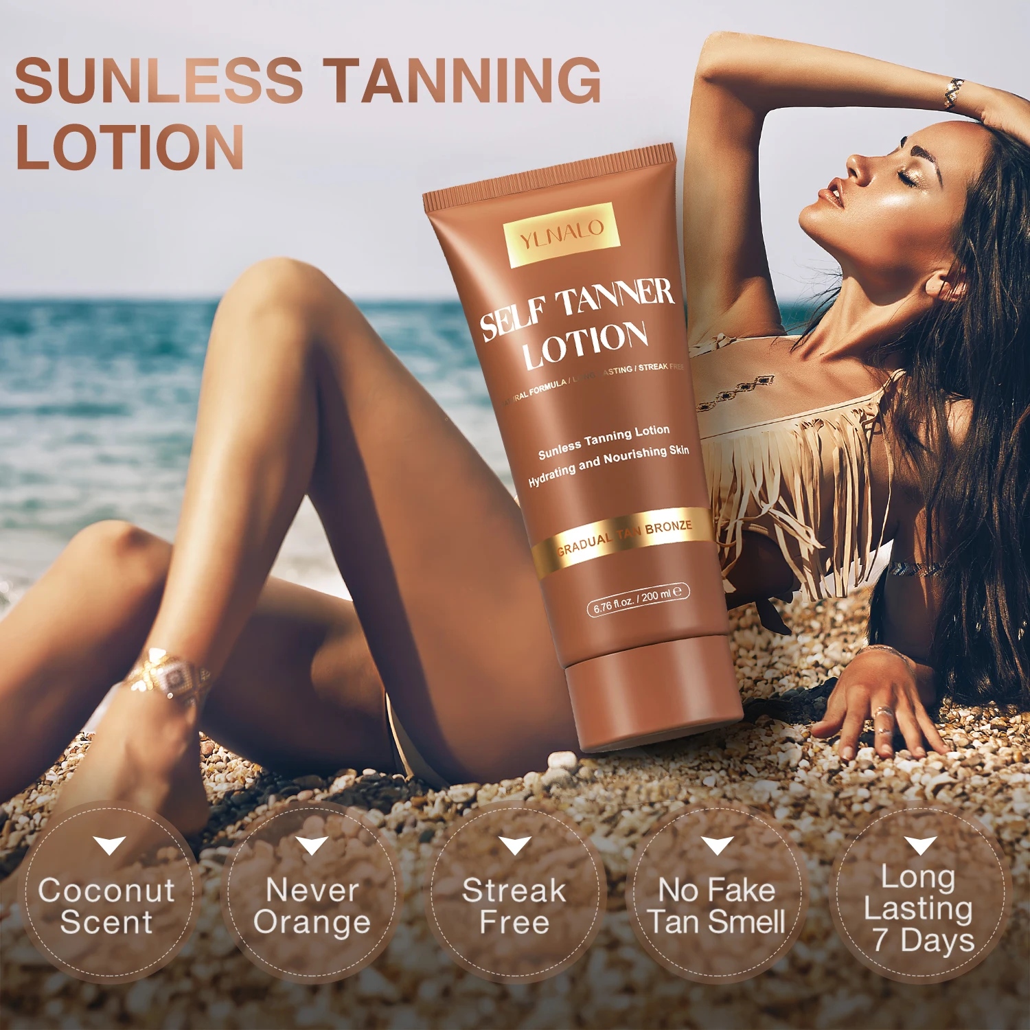 Набор для автозагара и загара органический лосьон без солнца натуральный загар