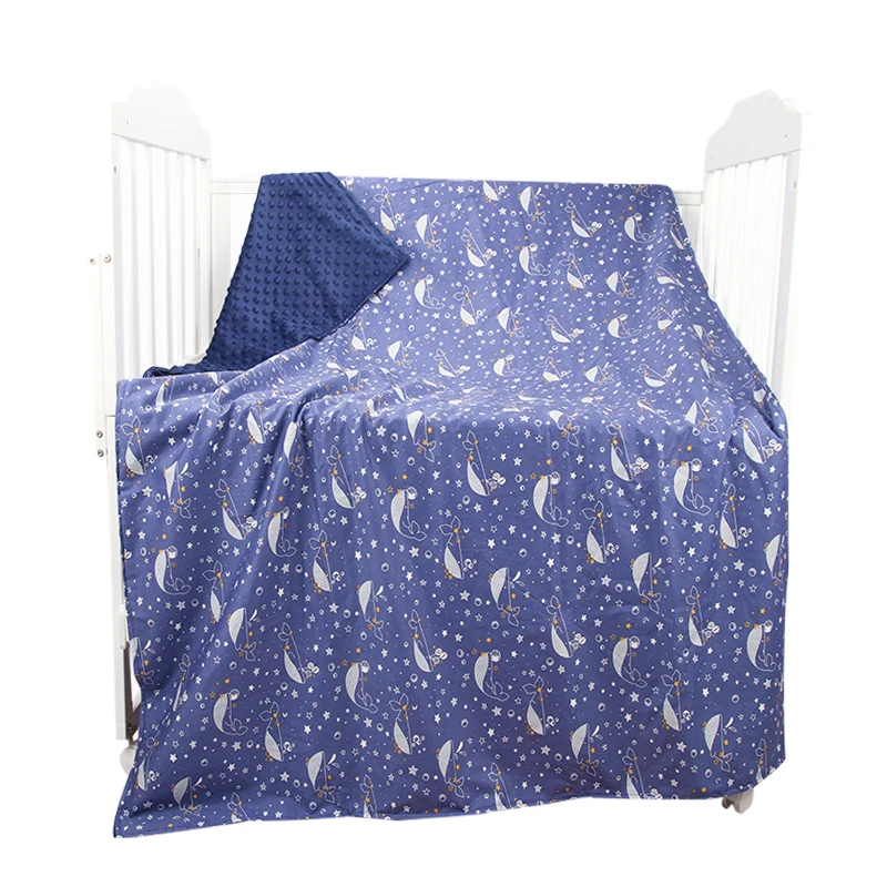 
baby multi-purpose double-layer embroidered pressure soft bubble Newborn Swaddle Wrap cover blanket embrace quilt air-condition 