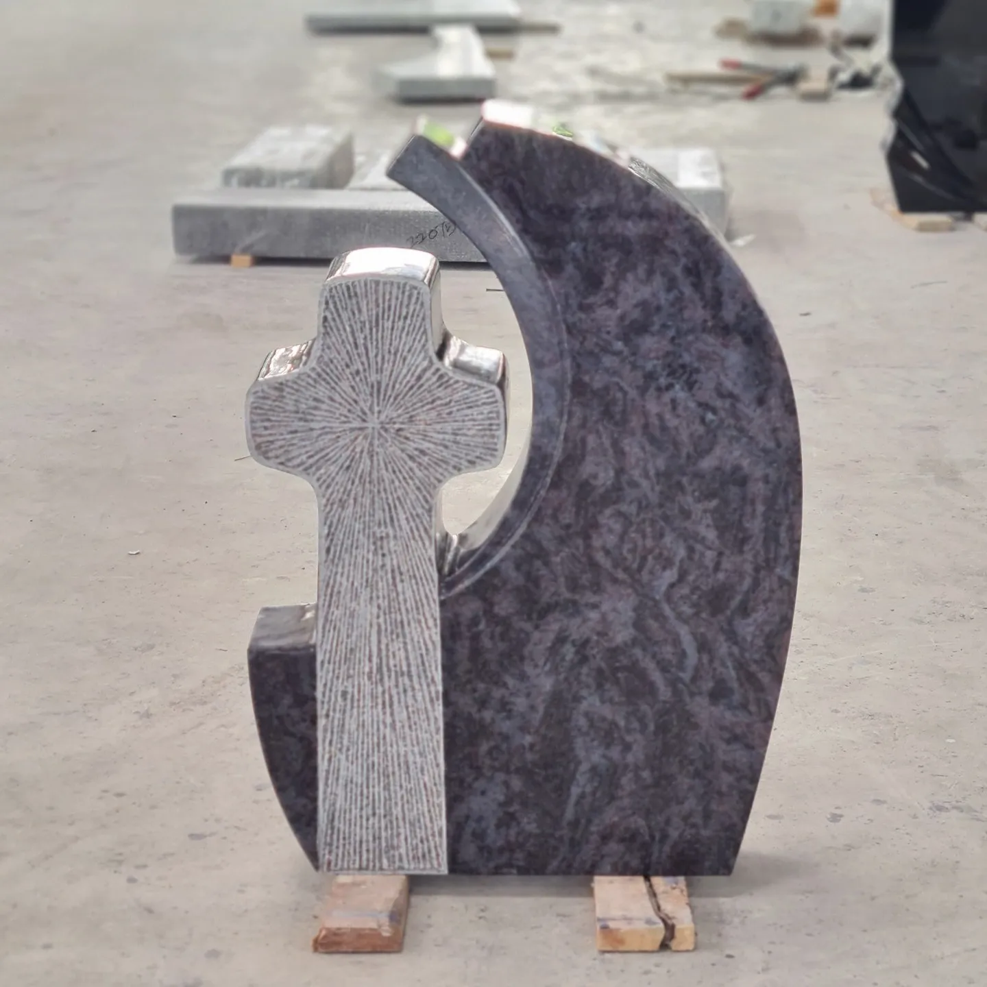 Tombstone Romanian Headstone Cemetery Cross Designs Memorial Gravestone Granit Monumente Funerare