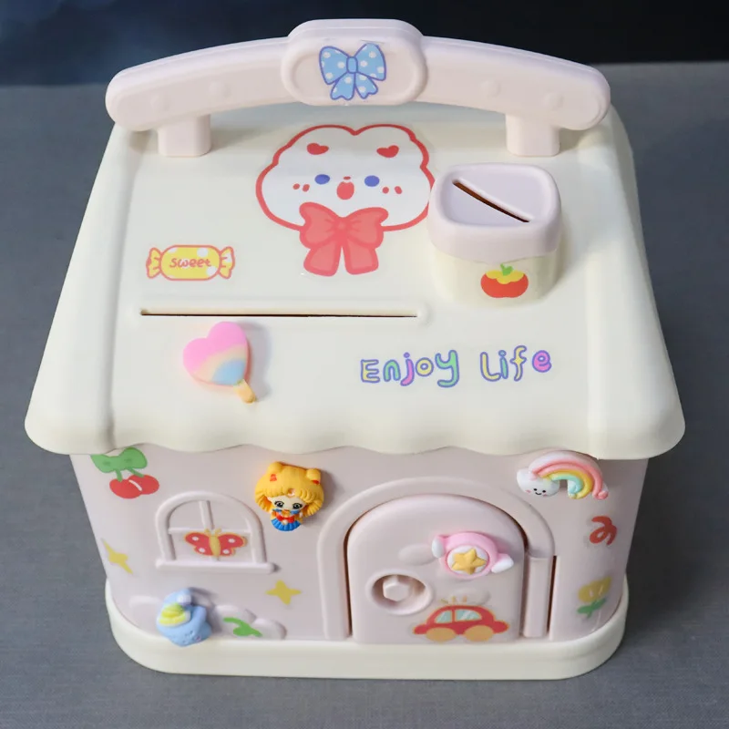 C239 Hot Sale Kids Gift Electronic Money Box Cash Saving Safe Deposit Atm Piggy Banks Lovely Children Password Lock Case