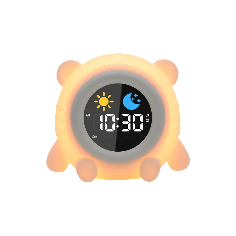 Smart Digital Alarm  Clock  Night Light Multifunctional sleep trainer Kids Alarm Clock with Sound Machine