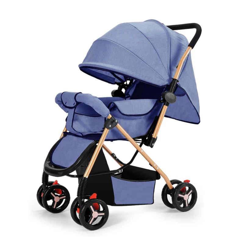 2023 Hot multi-functional baby stroller, bidirectional portable child stroller with storage rack suitable for 0-3 years old