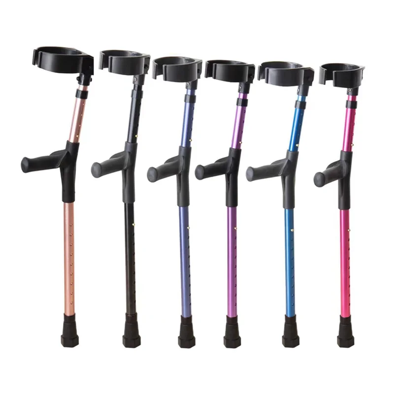 Height Adjustable Children Medical Aluminum Crutches Forearm Elbow Crutches for Child