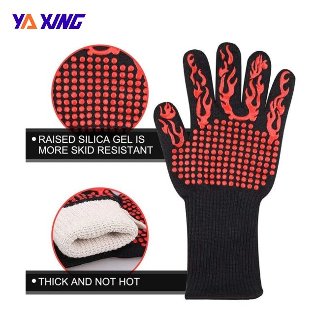 Fireproof Material Non stick Texture Silicone Glove Dishwasher Safe