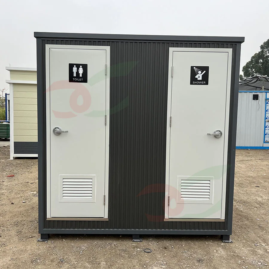 luxury prefabricated portable toilet and shower room prefab mobile bathroom handwash basin outdoor