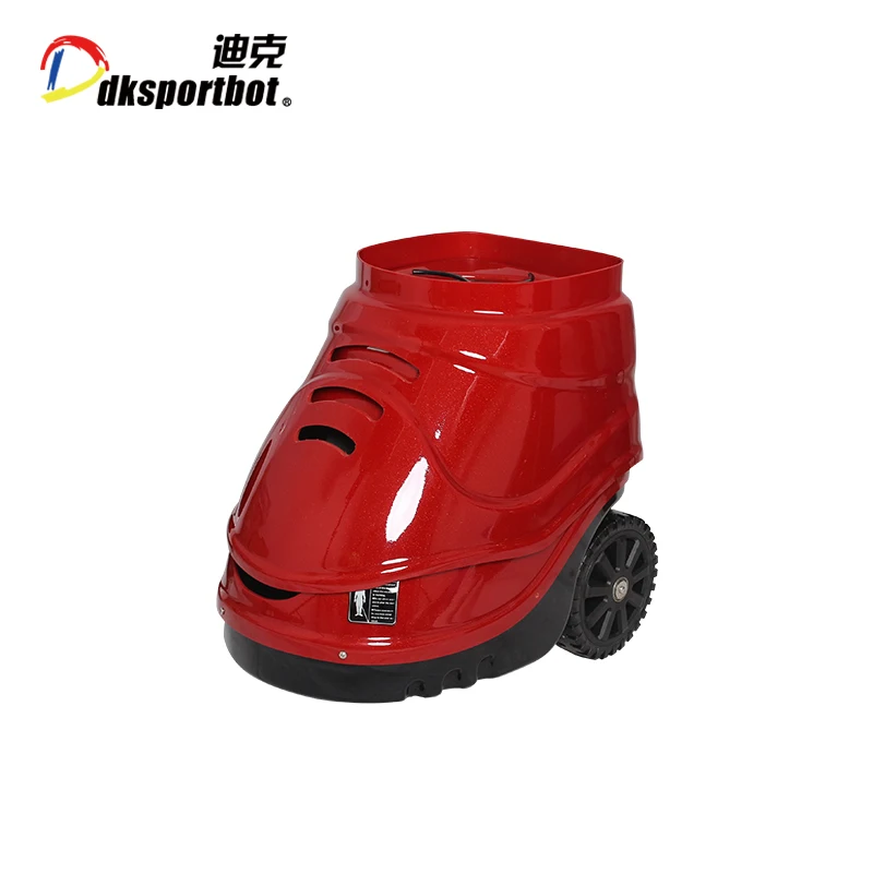 Хорошее Обслуживание Горизонтальное случайное направление 15 шаров 12 В 40A гибкий теннис тренер мяч машина