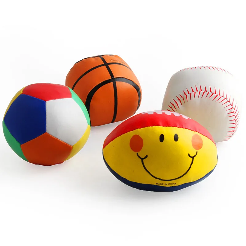 Wholesale stuffed toy soft Juggling Ball Sport Toy Plush Stuffed Soccer Football baby Ball toy On Sale