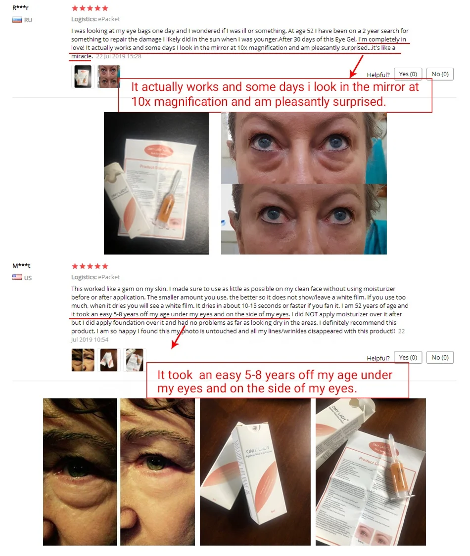 Customize Logo Natural Caviar Eye Cream For Dark Circles Reduces Fine Lines Dark Circles Puffiness Anti Aging bulk raw material