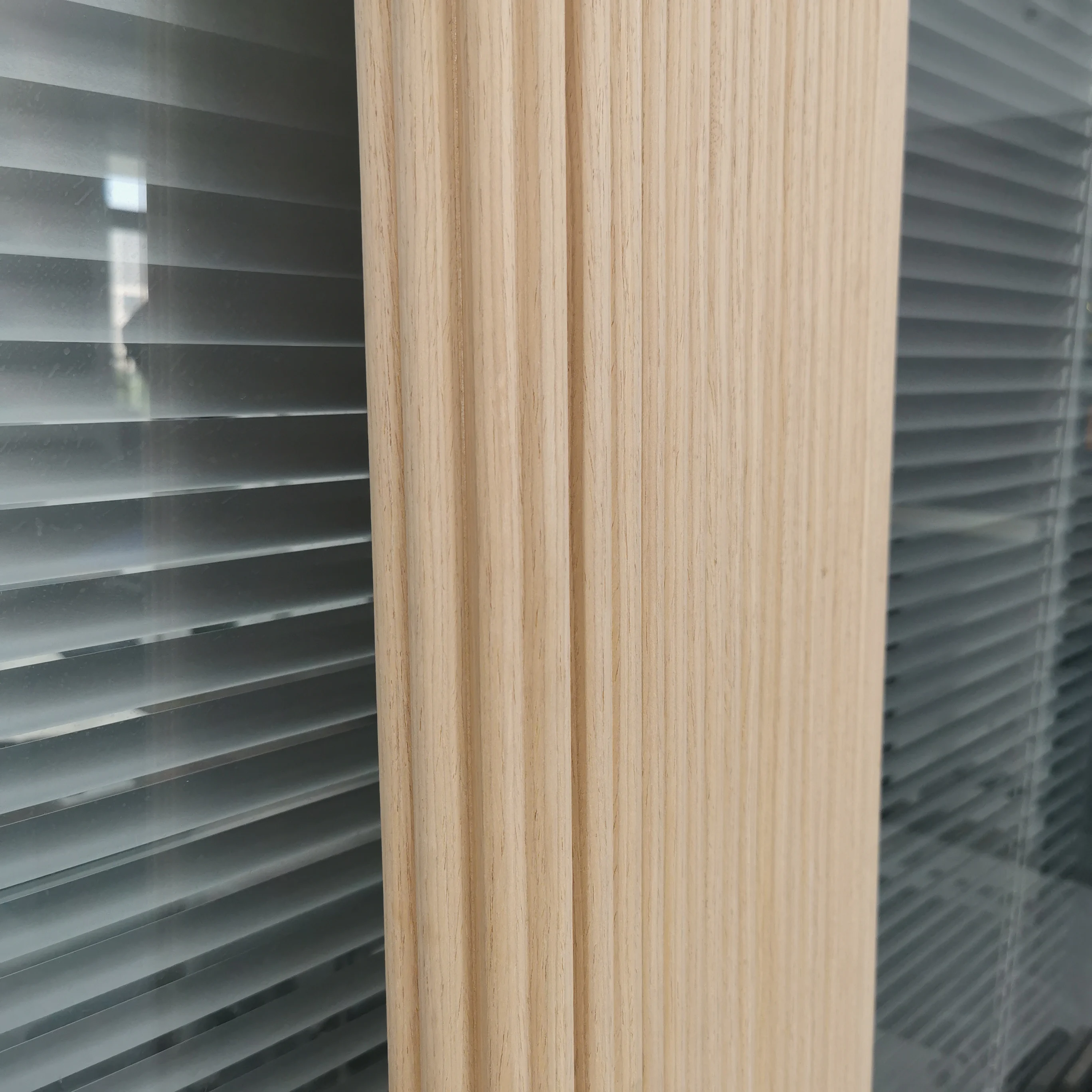 FEYT Factory Direct Sales 3D Wooden veneer MDF Tambour Wood Wall Panel Board
