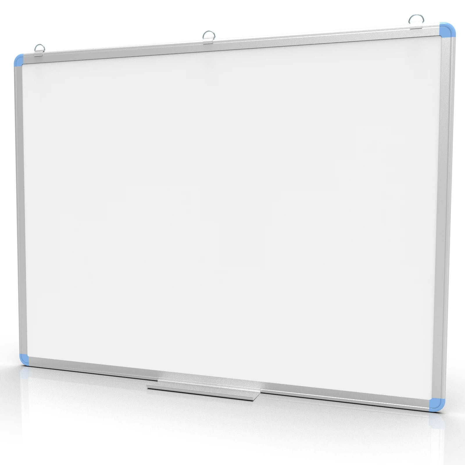 Office teaching home writing board blackboard aluminum hanging message board double side magnetic whiteboard with pen tray