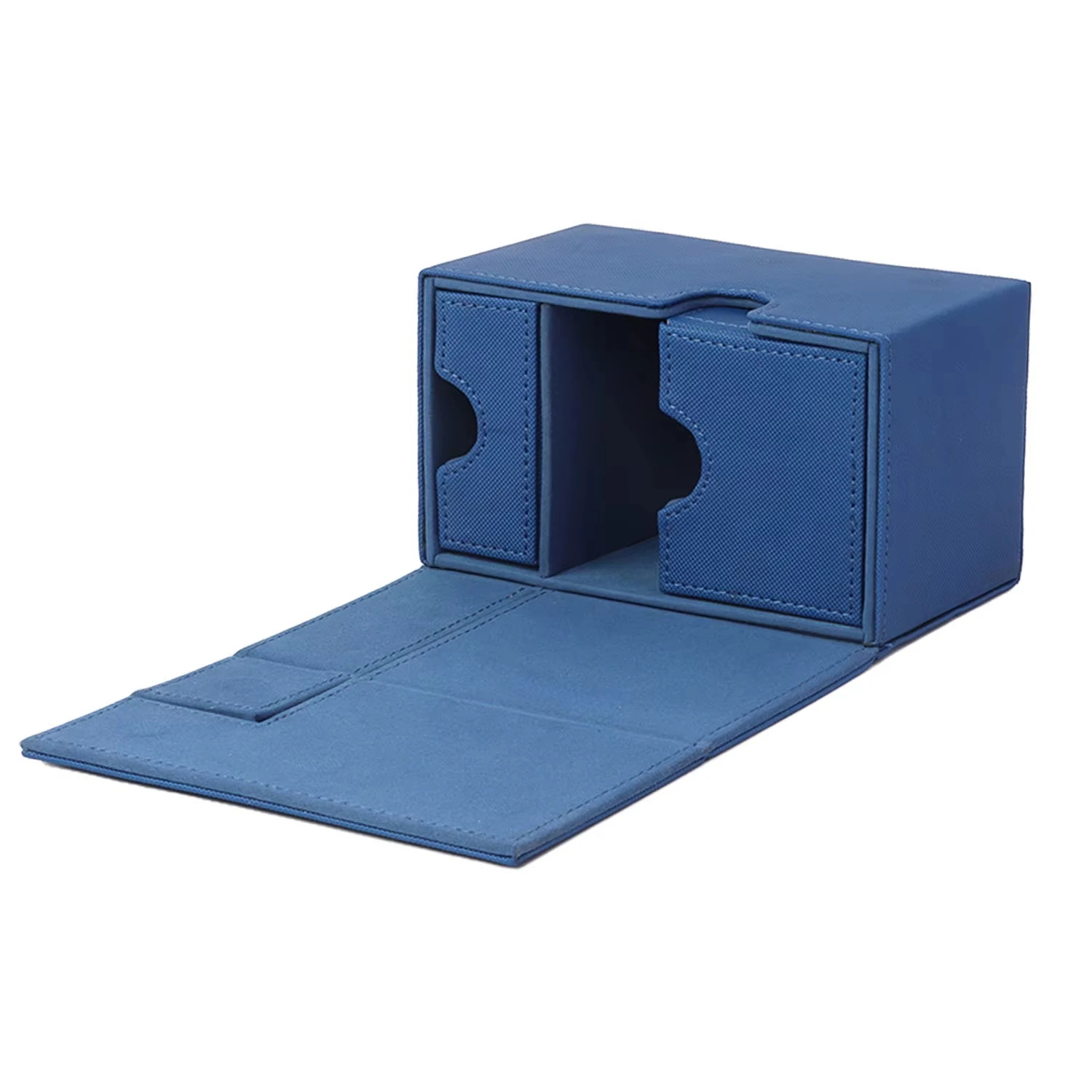 Sand Petrol/Grey N Tray 100+ Card Case Game Premium PU leather MTG TCG Card Deck Box