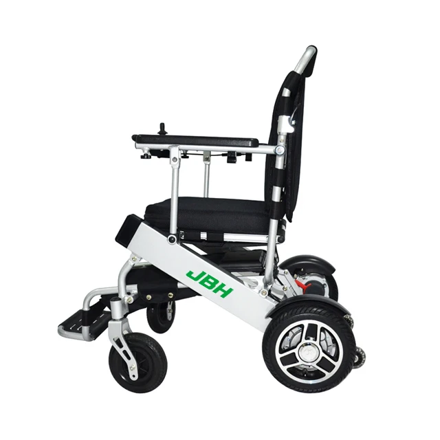 High quality aluminum folding power wheelchair 2 pcs of 180W brushless electric motor wheel chair with light weight
