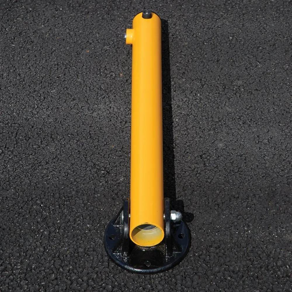 Powder Coated Manual Folding Bollard Traffic Security Parking Post Collapsible Yellow Road Bollards