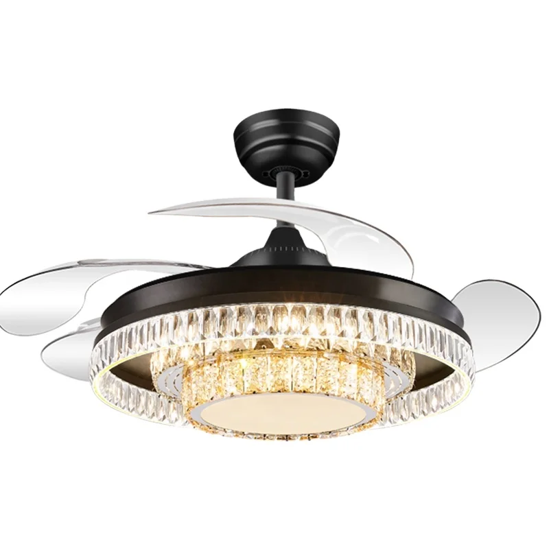 Y003 Modern remote control 42 inch bladeless 110/220v ceiling fans with lights lamp led designer luz con ventilador oculto techo