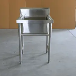 Kitchen sink Handmade stainless steel single bowl sink above counter or wall mounted vegetable Wash basin set