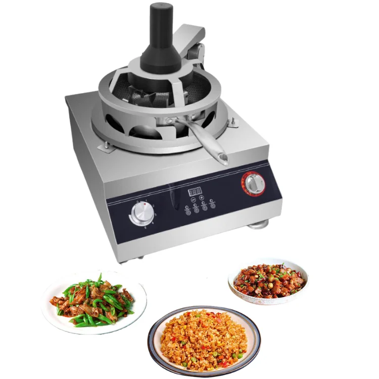 In stock low MOQ Natural gas version electric rice machine commercial robot chef automatic stir-fry machine Bibimbap machine