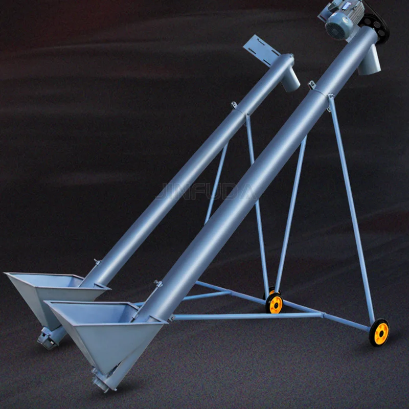 Powder Particle Conveyors Automatic Steel Material Inclined Circular Tube Flexible Screw Conveyor Screw Feeder Machine