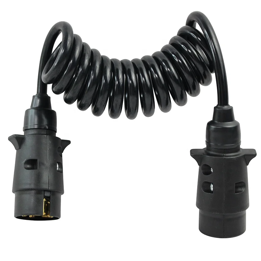 7 core electrical cable wire Seven core truck trailer cable spiral cable for truck