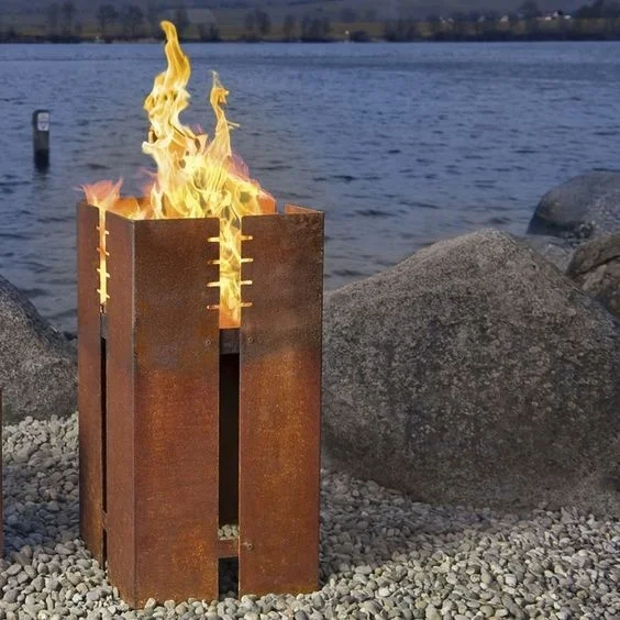 Cheap Corten steel material and wood fuel pellet wood burning stoves