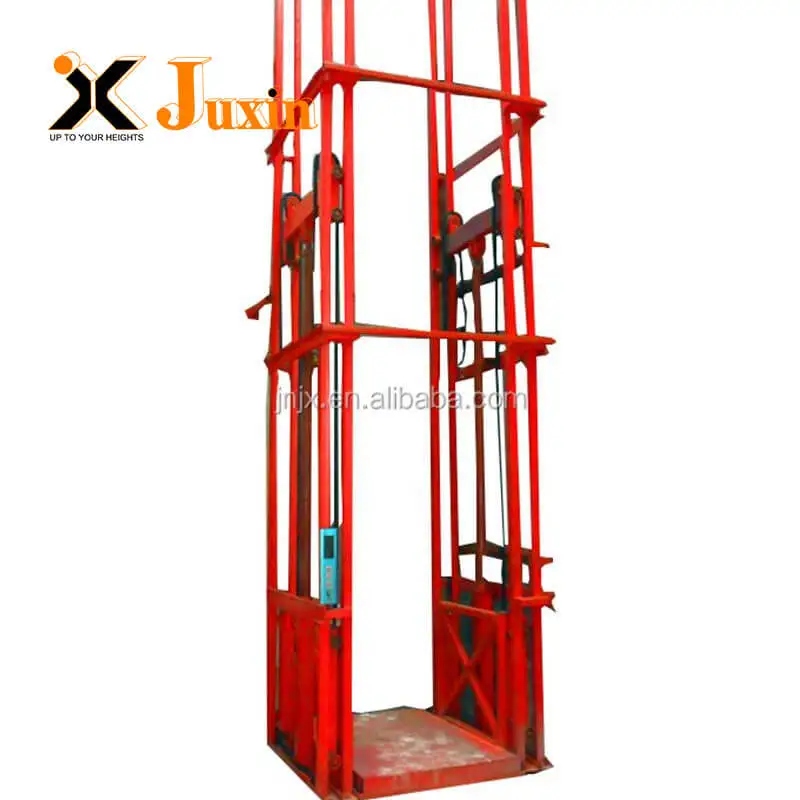 300kg-5000kg Warehouse Guide Rail Cargo Lift Elevator Hydraulic Construction Cargo Elevator Guide Rail
