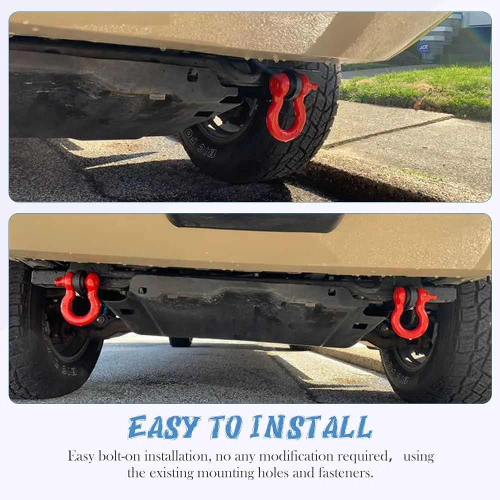 Fit Tacoma Front Demon Tow Hook Mounting Bracket Compatible with Toyota Tacoma 2009-2021
