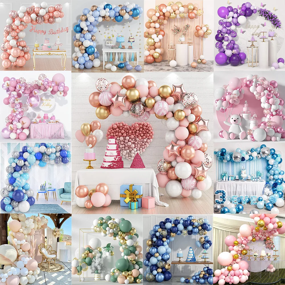 Customized Amazon Hot Sale Wedding Birthday Party Balloons Chain Garland Arch Balloons Set