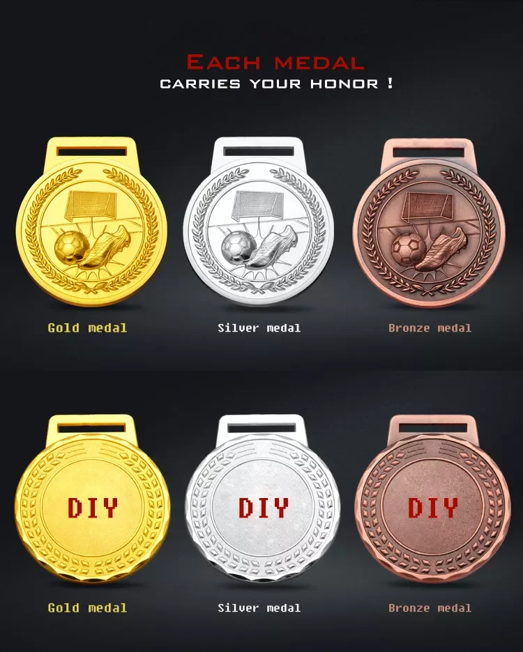 Superior Quality Professional Design 3D Effect Sports Medals Football Medal