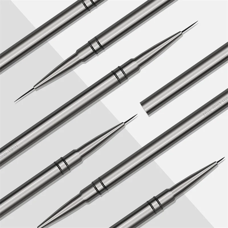 5pcs per Set Nail Art Brushes Liner Striping Brush for Strokes Details Painting Blending Elongated Lines