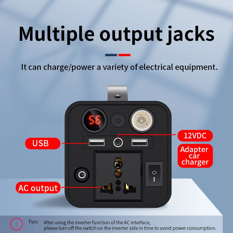 180W home portable battery power station laptop solar power station generator battery power bank