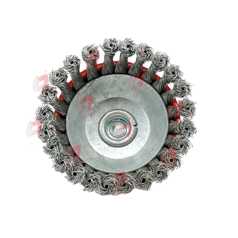 M14 with handle steel wire polishing wheel brush Twisted Cup Brush for Angle Grinder with great price