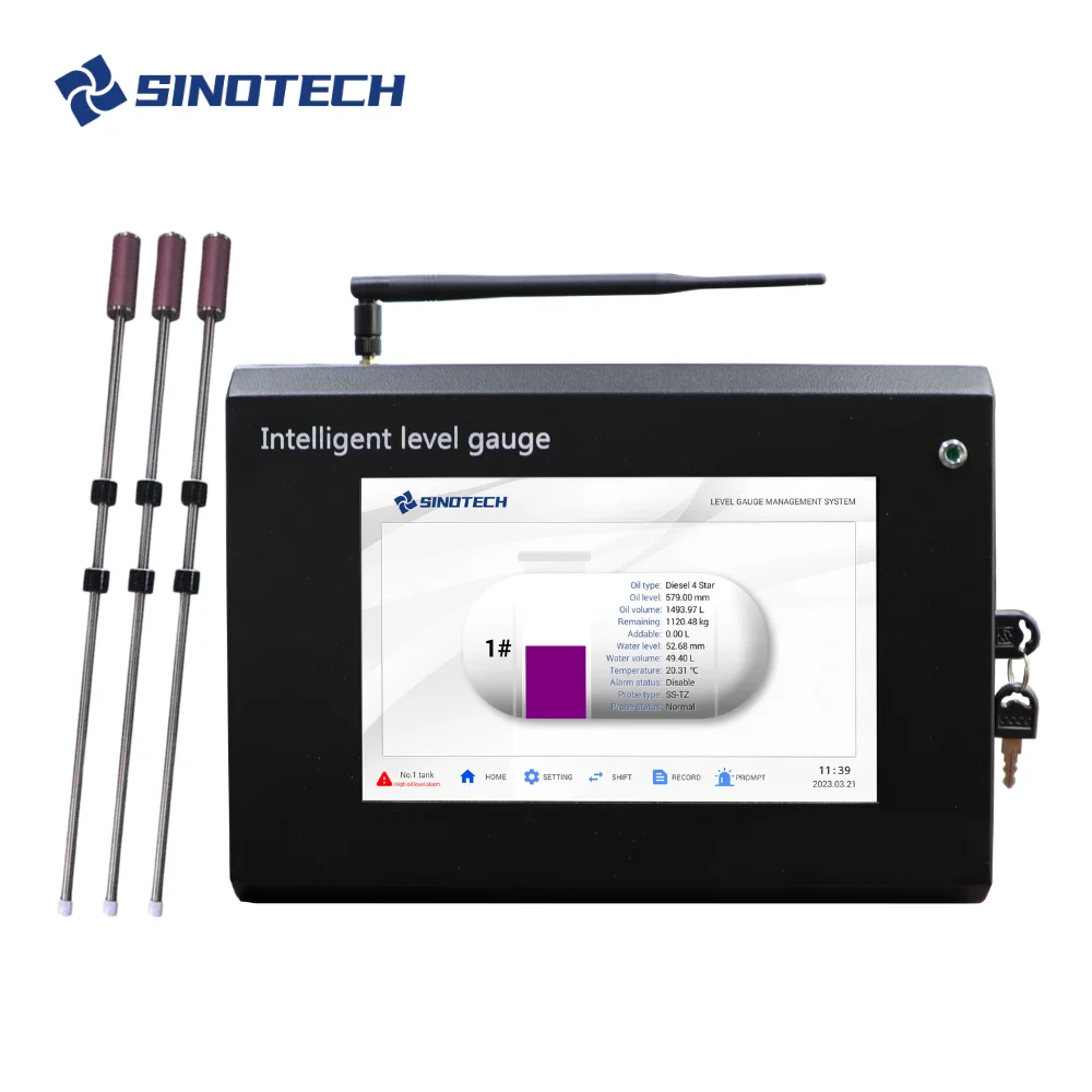 Digital remote monitor ATG fuel tank gauging system magnetic tank level gauge sensor magnetostrictive float type probe